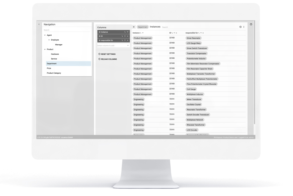 screenshot of eccenca Corporate Memory